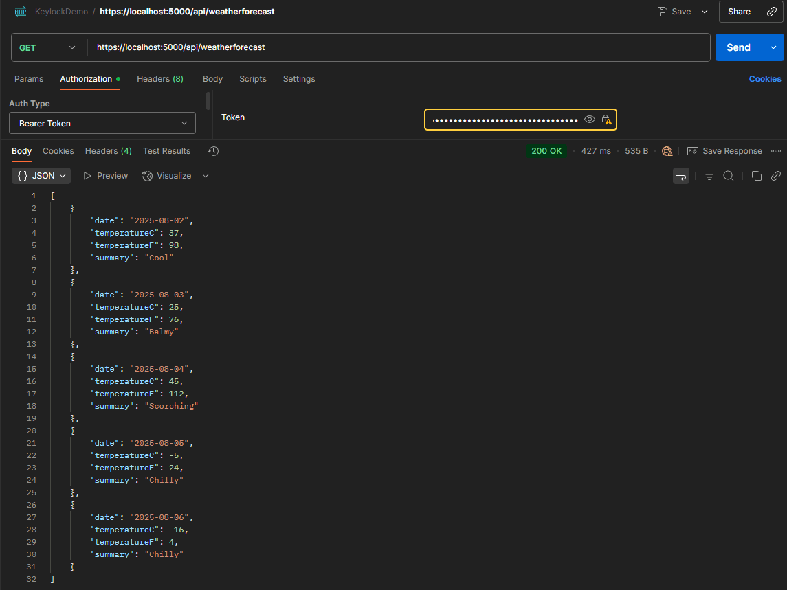 ASSIST_Software_Postman_Weather
